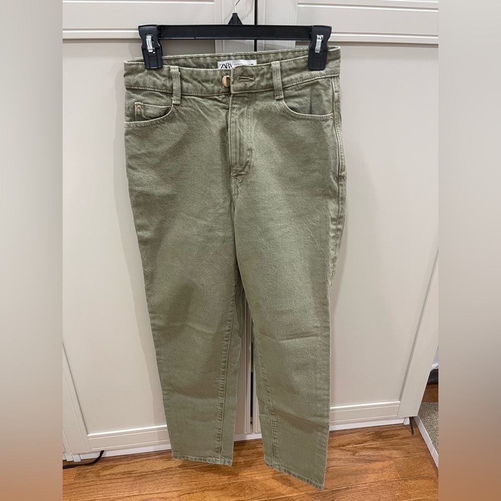 Zara Olive Green Jeans